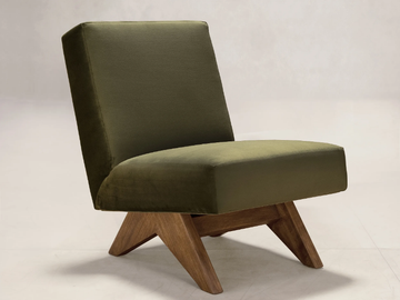 UPHOLSTERED ARMLESS CHAIR - Fabric easy chair by Phantom Hands - view 2